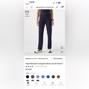 figs livingston straight leg scrub pants